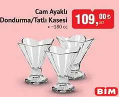 GLASS İN LOVE CAM AYAKLI DONDURMA/TATLI KASESİ 180 CC